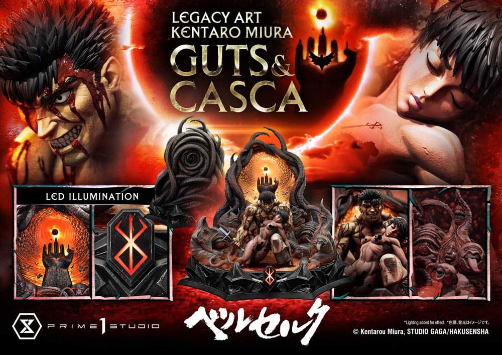 [PREORDINE] Statua Berserk Ultimate Legacy Art Kentaro Miura 1/4 Guts & Casca 72 cm - Prime 1 Studio - Statue