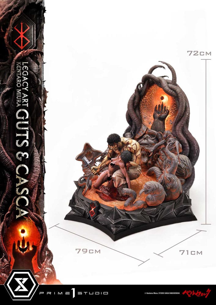 [PREORDINE] Statua Berserk Ultimate Legacy Art Kentaro Miura 1/4 Guts & Casca 72 cm - Prime 1 Studio - Statue