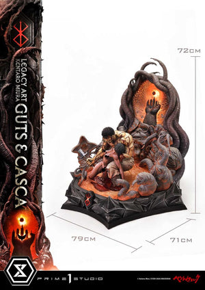 [PREORDINE] Statua Berserk Ultimate Legacy Art Kentaro Miura Guts & Casca Bonus Version 72 cm - Prime 1 Studio - Statue