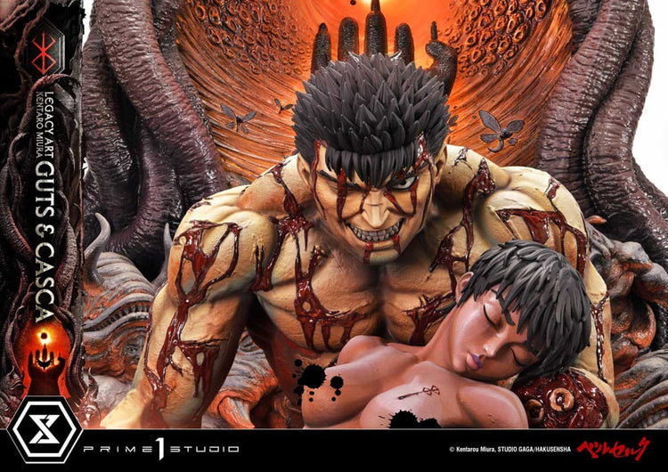 [PREORDINE] Statua Berserk Ultimate Legacy Art Kentaro Miura Guts & Casca Bonus Version 72 cm - Prime 1 Studio - Statue
