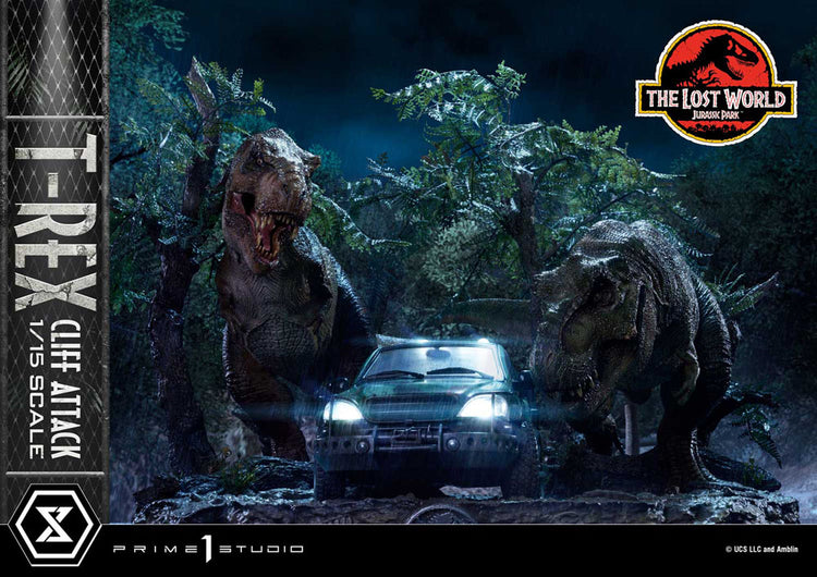 [PREORDINE] Jurassic World: The Lost World - Statua T-Rex Cliff Attack Bonus Version 53 cm - Prime 1 Studio - Statue
