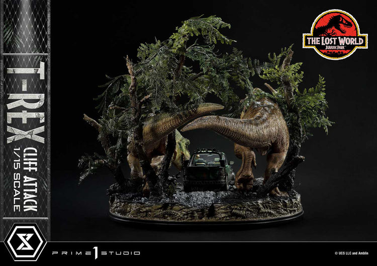 [PREORDINE] Jurassic World: The Lost World - Statua T-Rex Cliff Attack Bonus Version 53 cm - Prime 1 Studio - Statue