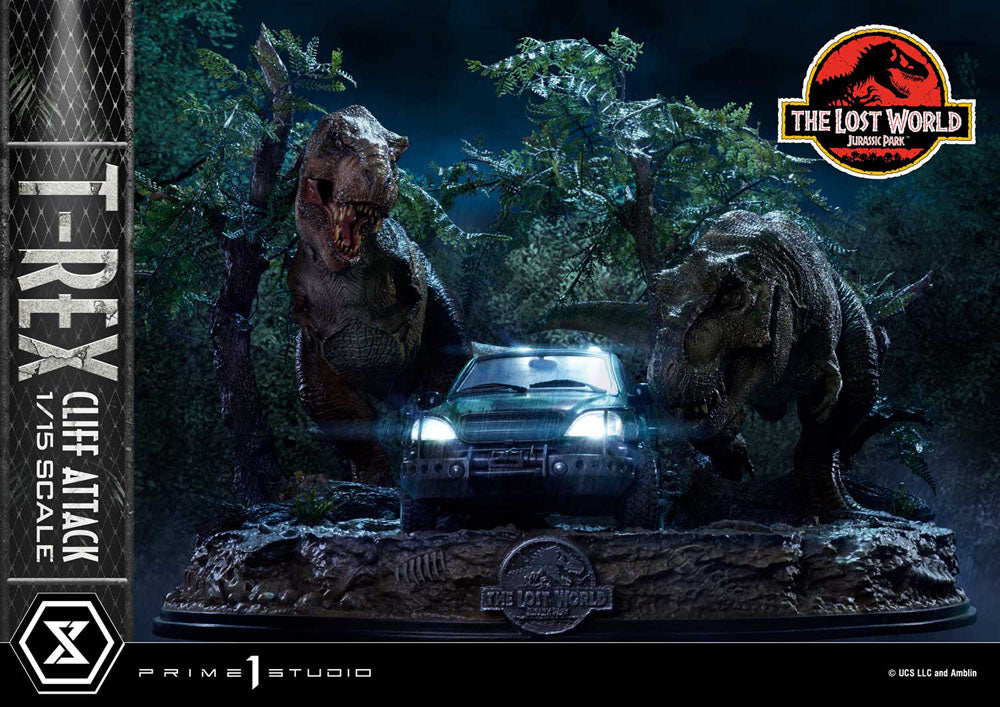 [PREORDINE] Jurassic World: The Lost World - Statua T-Rex Cliff Attack Bonus Version 53 cm - Prime 1 Studio - Statue