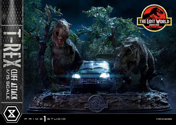[PREORDINE] Jurassic World: The Lost World - Statua T-Rex Cliff Attack Bonus Version 53 cm - Prime 1 Studio - Statue