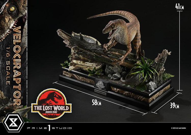 [PREORDINE] Jurassic Park II Legacy Museum Collection Statua 1/6 Velociraptor Bonus Version 41 cm - Prime 1 Studio - Statue