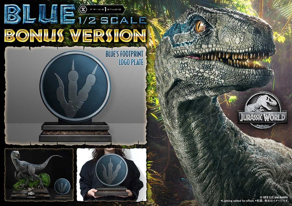 [PREORDINE] Jurassic World: Fallen Kingdom - Statua Blue Legacy Museum Collection 1/2 Bonus Version 88 cm - Prime 1 Studio - Statue
