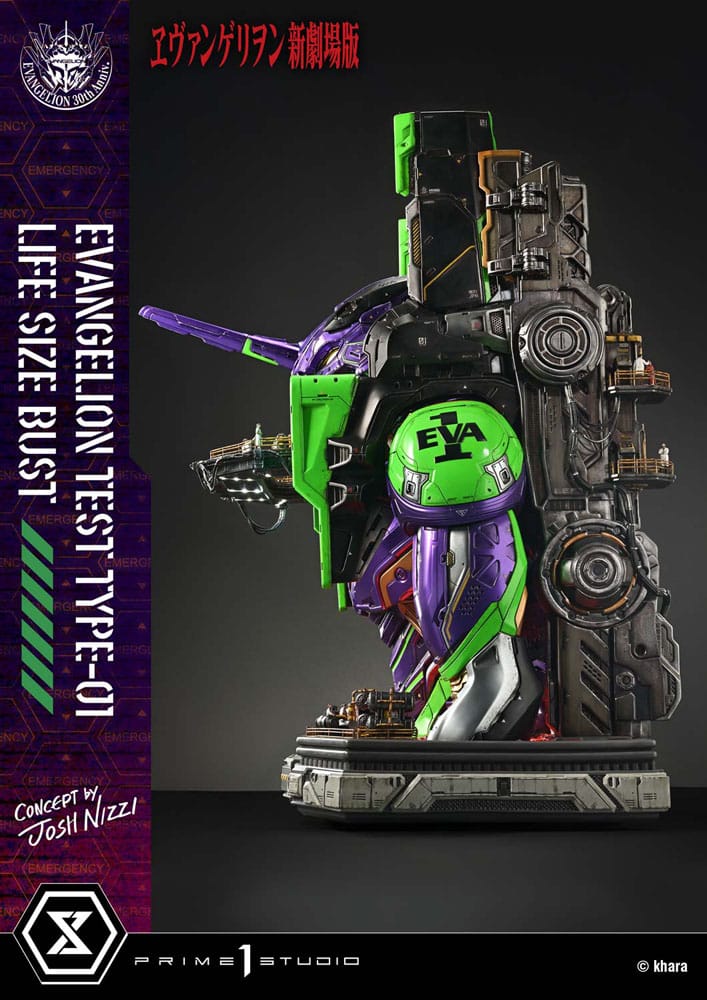[PREORDINE] Busto 1/1 Neon Genesis Evangelion Test Type-01 (Concept by Josh Nizzi) 86 cm - Prime 1 Studio - Busti 1/1 a grandezza naturale