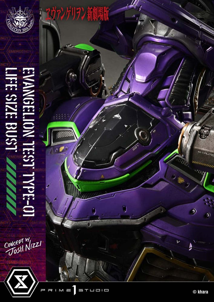 [PREORDINE] Busto 1/1 Neon Genesis Evangelion Test Type-01 (Concept by Josh Nizzi) 86 cm - Prime 1 Studio - Busti 1/1 a grandezza naturale