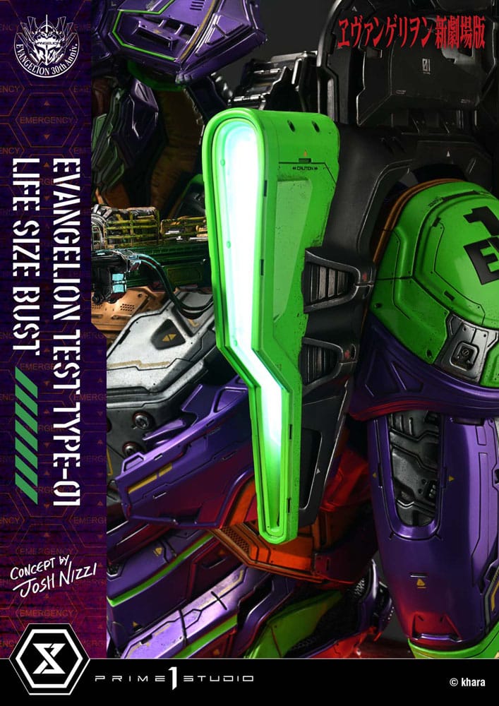 [PREORDINE] Busto 1/1 Neon Genesis Evangelion Test Type-01 (Concept by Josh Nizzi) 86 cm - Prime 1 Studio - Busti 1/1 a grandezza naturale