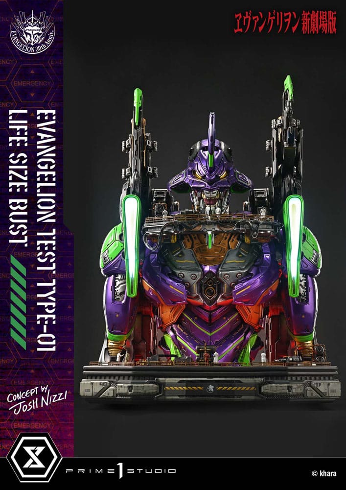[PREORDINE] Busto 1/1 Neon Genesis Evangelion Test Type-01 (Concept by Josh Nizzi) 86 cm - Prime 1 Studio - Busti 1/1 a grandezza naturale