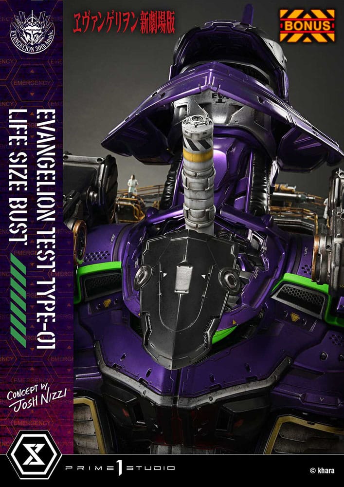 [PREORDINE] Busto 1/1 Neon Genesis Evangelion Test Type-01 (Concept by Josh Nizzi) Bonus Ver. 86 cm - Prime 1 Studio - Busti 1/1 a grandezza naturale