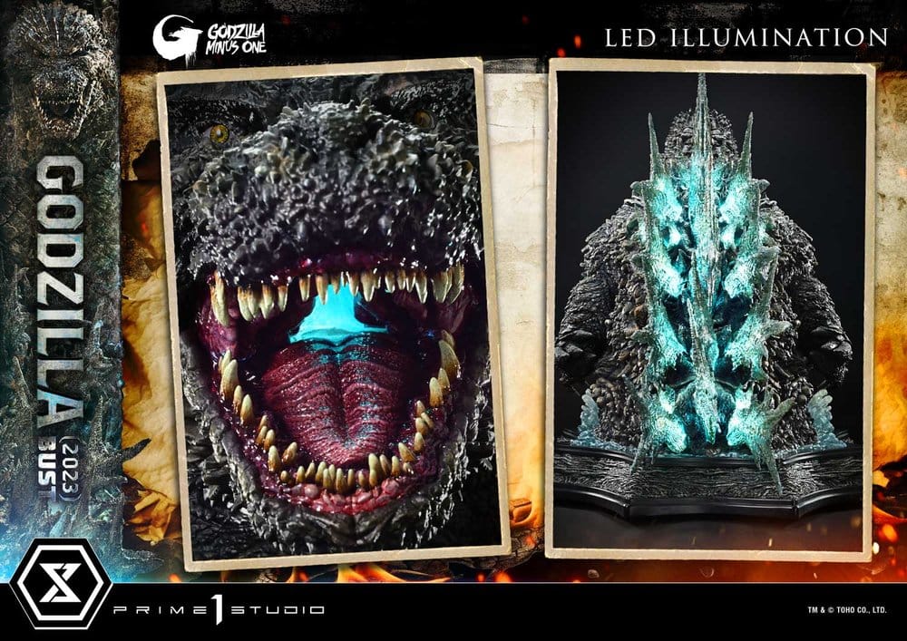 [PREORDINE] Godzilla Minus One (Film) Busto Life Size 1/1 Godzilla (2023) Bonus Ver. 87 cm - Prime 1 Studio - Busti 1/1 a grandezza naturale