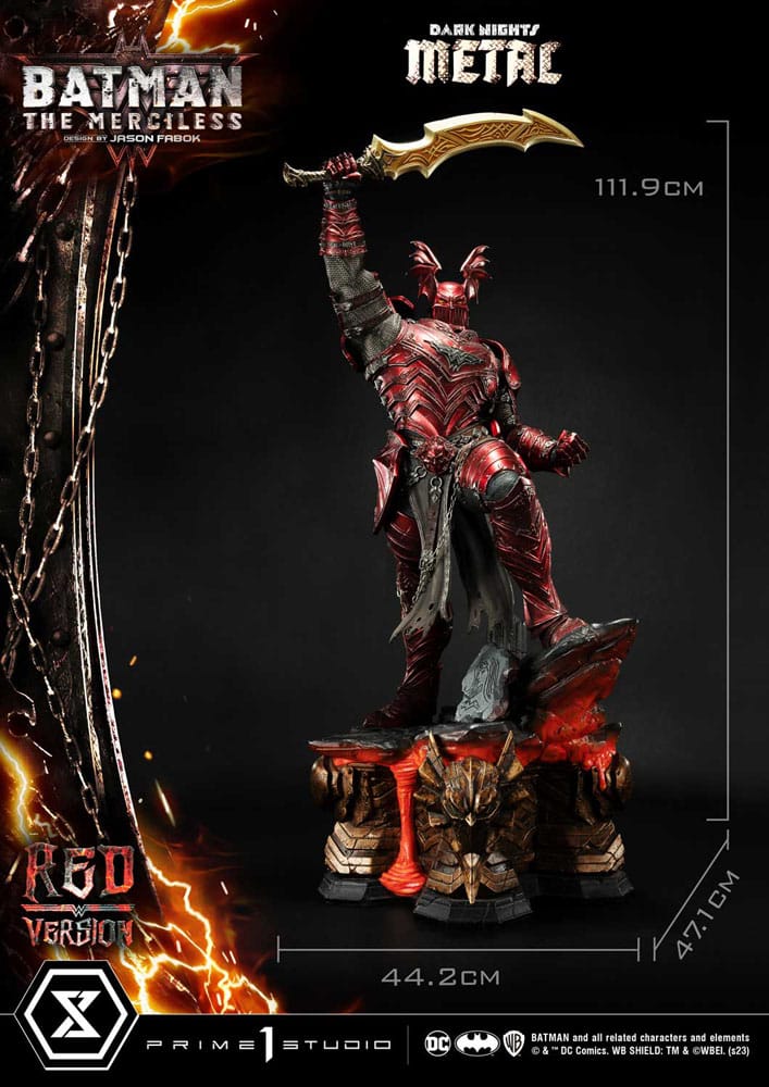 [PREORDINE] Dark Nights: Death Metal Statua 1/3 The Merciless Red Version 111 cm - Prime 1 Studio - Statue