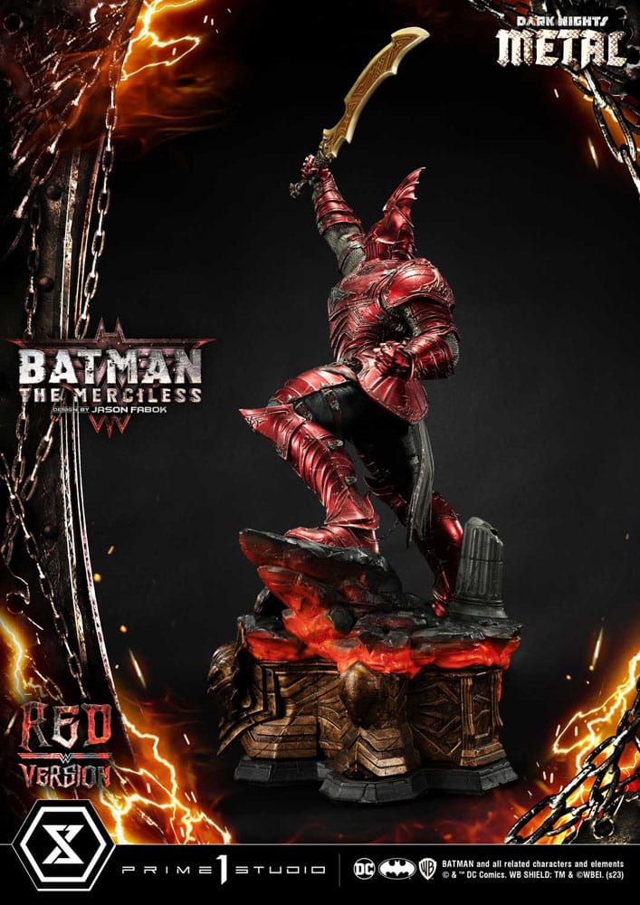 [PREORDINE] Dark Nights: Death Metal Statua 1/3 The Merciless Red Version 111 cm - Prime 1 Studio - Statue