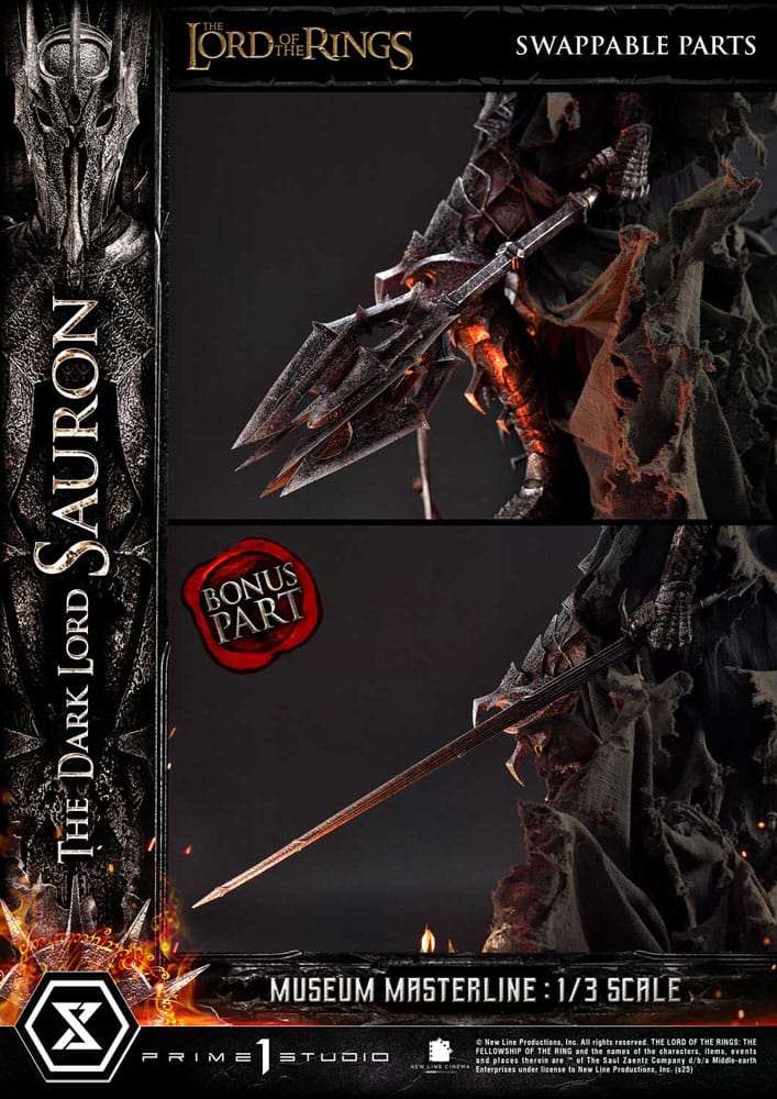 [PREORDINE] Statua Lord of the Rings Museum Masterline 1/3 Sauron Bonus Version 117 cm - Prime 1 Studio - Statue