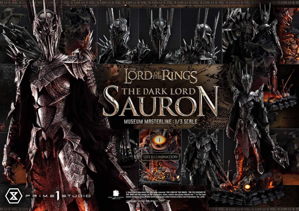 [PREORDINE] Statua Lord of the Rings Museum Masterline 1/3 Sauron Bonus Version 117 cm - Prime 1 Studio - Statue