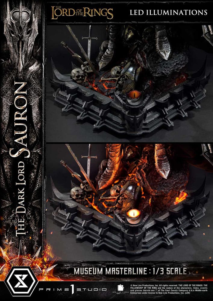 [PREORDINE] Statua Lord of the Rings Museum Masterline 1/3 Sauron Bonus Version 117 cm - Prime 1 Studio - Statue