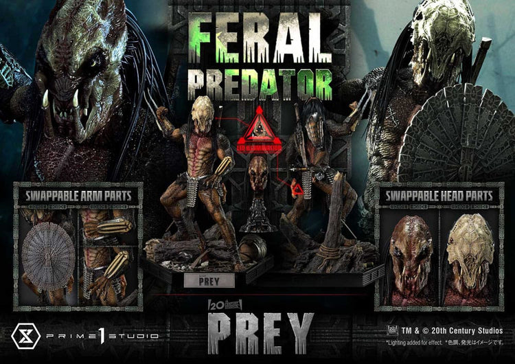 [PREORDINE] Statua Prey (Film) Museum Masterline 1/3 Feral Predator 89 cm - Prime 1 Studio - Statue