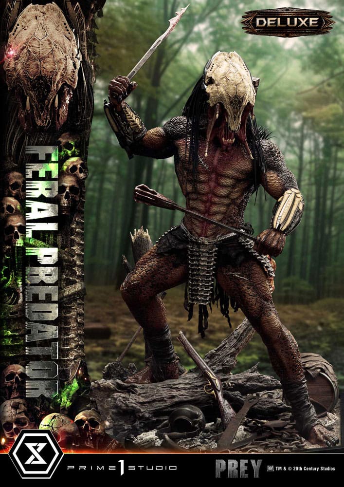 [PREORDINE] Statua Prey (Film) Museum Masterline 1/3 Feral Predator Deluxe Version 89 cm - Prime 1 Studio - Statue