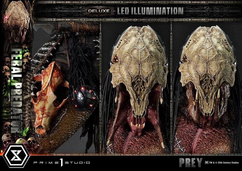 [PREORDINE] Statua Prey (Film) Museum Masterline 1/3 Feral Predator Deluxe Version 89 cm - Prime 1 Studio - Statue