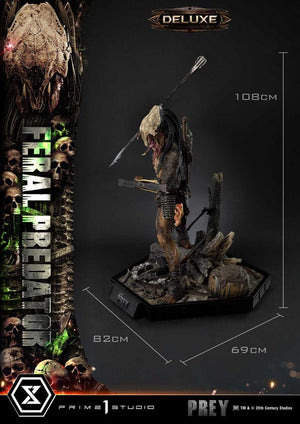 [PREORDINE] Statua Prey (Film) Museum Masterline 1/3 Feral Predator Deluxe Version 89 cm - Prime 1 Studio - Statue