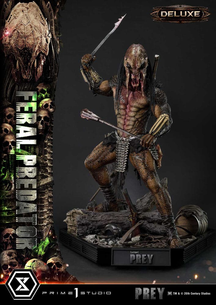 [PREORDINE] Statua Prey (Film) Museum Masterline 1/3 Feral Predator Deluxe Version 89 cm - Prime 1 Studio - Statue