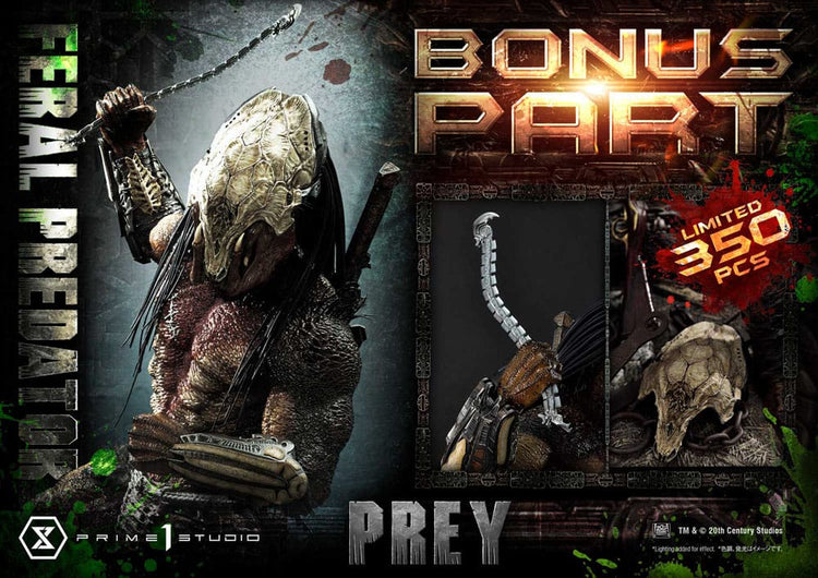 [PREORDINE] Statua Prey (Film) Museum Masterline 1/3 Feral Predator Deluxe Bonus Version 89 cm - Prime 1 Studio - Statue