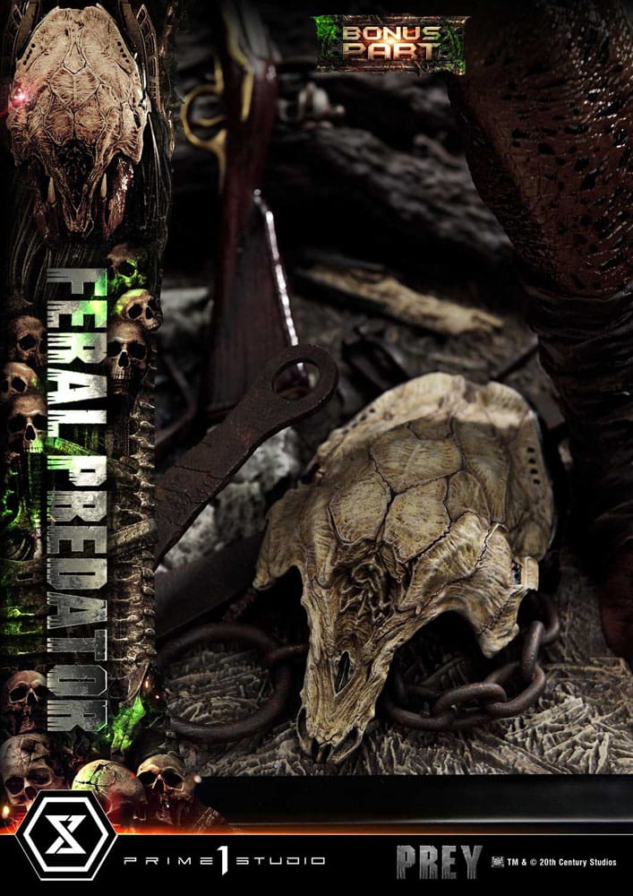 [PREORDINE] Statua Prey (Film) Museum Masterline 1/3 Feral Predator Deluxe Bonus Version 89 cm - Prime 1 Studio - Statue