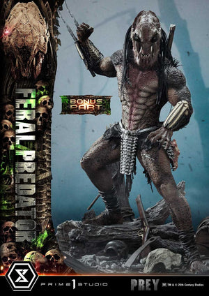 [PREORDINE] Statua Prey (Film) Museum Masterline 1/3 Feral Predator Deluxe Bonus Version 89 cm - Prime 1 Studio - Statue
