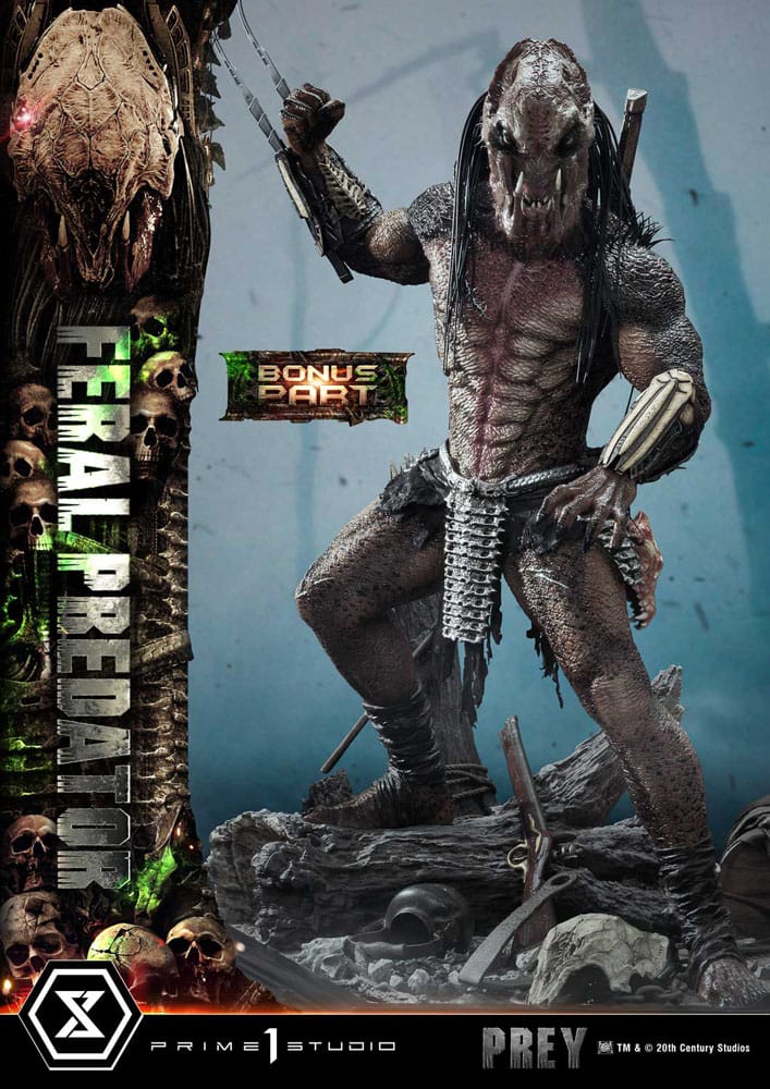 [PREORDINE] Statua Prey (Film) Museum Masterline 1/3 Feral Predator Deluxe Bonus Version 89 cm - Prime 1 Studio - Statue