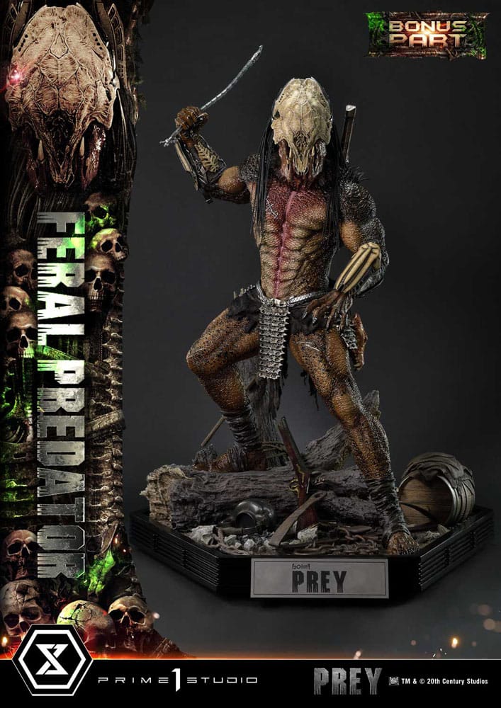 [PREORDINE] Statua Prey (Film) Museum Masterline 1/3 Feral Predator Deluxe Bonus Version 89 cm - Prime 1 Studio - Statue