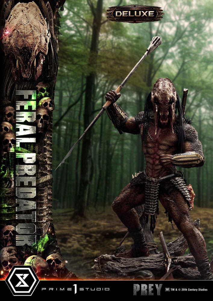 [PREORDINE] Statua Prey (Film) Museum Masterline 1/3 Feral Predator Deluxe Bonus Version 89 cm - Prime 1 Studio - Statue