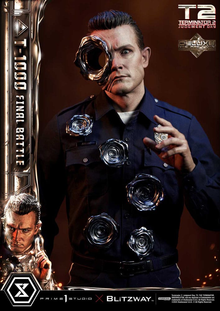 [PREORDINE] Terminator 2 - Statua Museum Masterline 1/3 T-1000 Final Battle Deluxe Version 73 cm - Prime 1 Studio - Statue