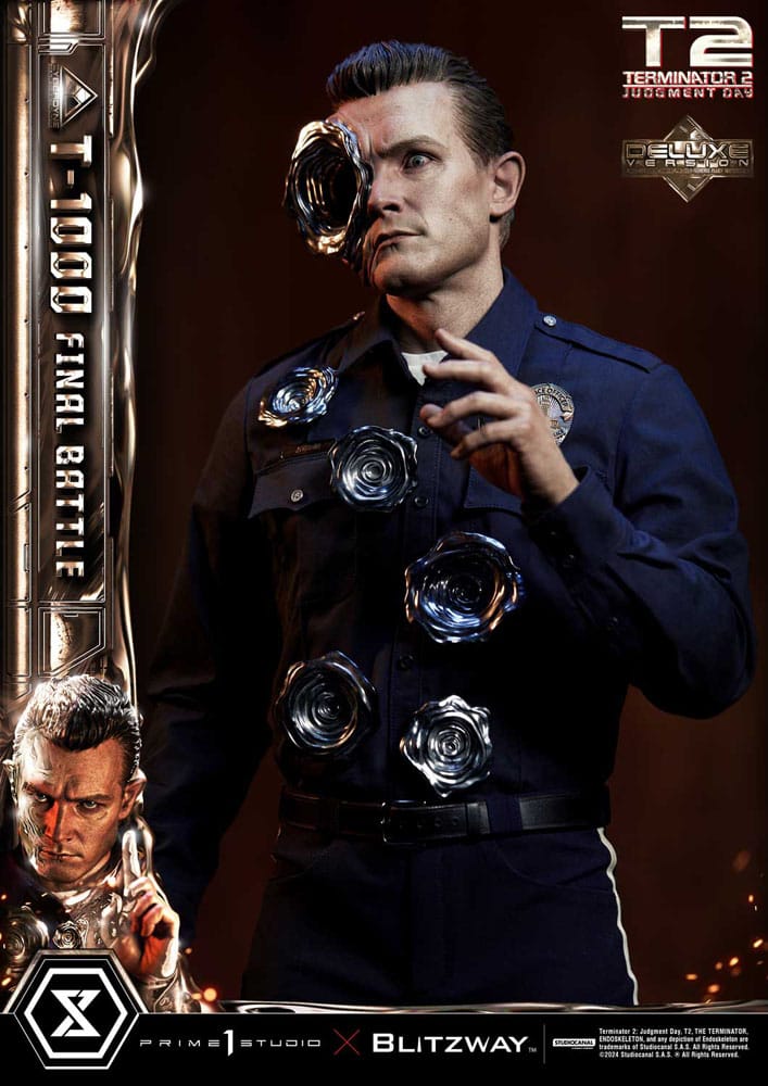 [PREORDINE] Terminator 2 - Statua Museum Masterline 1/3 T-1000 Final Battle Deluxe Version 73 cm - Prime 1 Studio - Statue