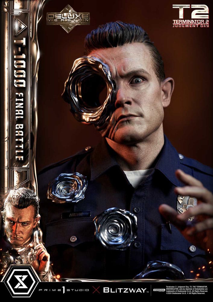 [PREORDINE] Terminator 2 - Statua Museum Masterline 1/3 T-1000 Final Battle Deluxe Version 73 cm - Prime 1 Studio - Statue