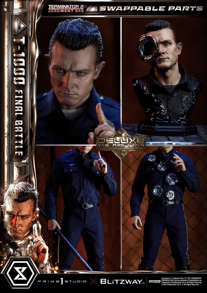 [PREORDINE] Terminator 2 - Statua Museum Masterline 1/3 T-1000 Final Battle Deluxe Version 73 cm - Prime 1 Studio - Statue