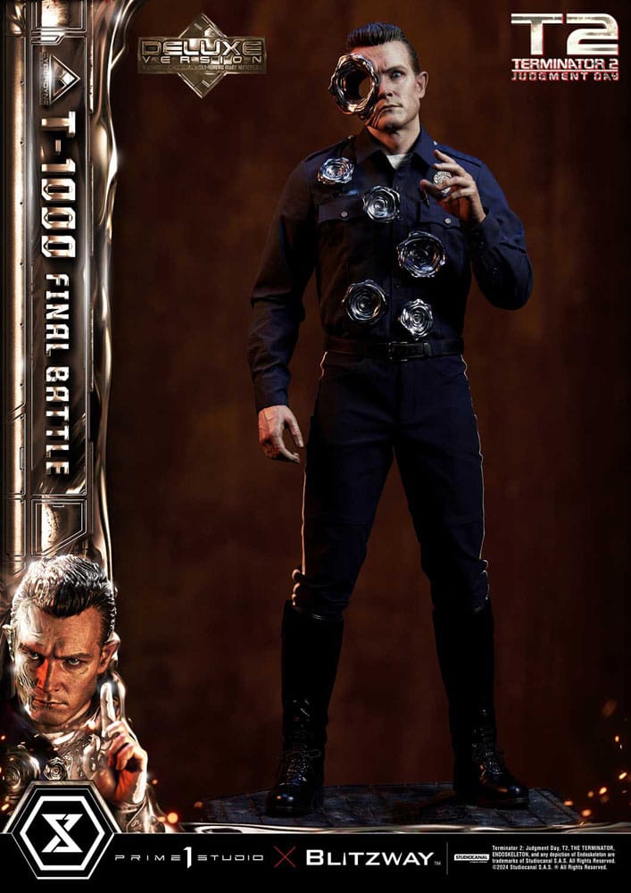 [PREORDINE] Terminator 2 - Statua Museum Masterline 1/3 T-1000 Final Battle Deluxe Version 73 cm - Prime 1 Studio - Statue