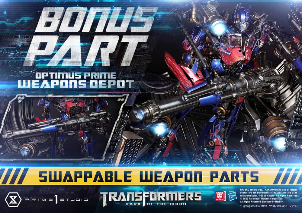 [PREORDINE] Transformers: Dark of the Moon - Statua Museum Masterline Optimus Prime Weapons Depot Bonus Version 127 cm - Prime 1 Studio - Statue