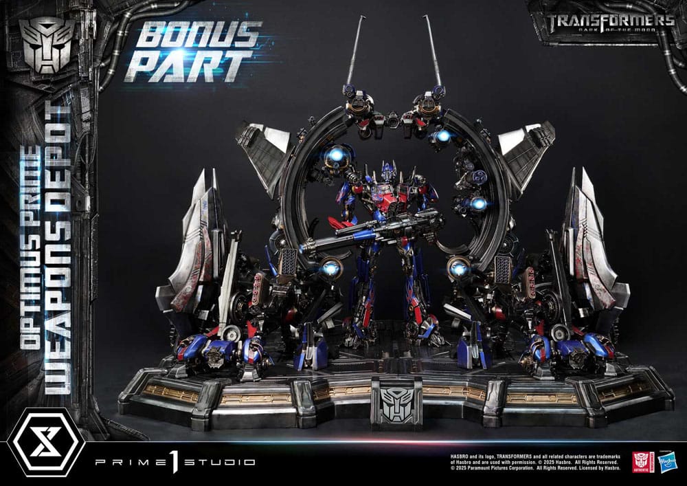 [PREORDINE] Transformers: Dark of the Moon - Statua Museum Masterline Optimus Prime Weapons Depot Bonus Version 127 cm - Prime 1 Studio - Statue