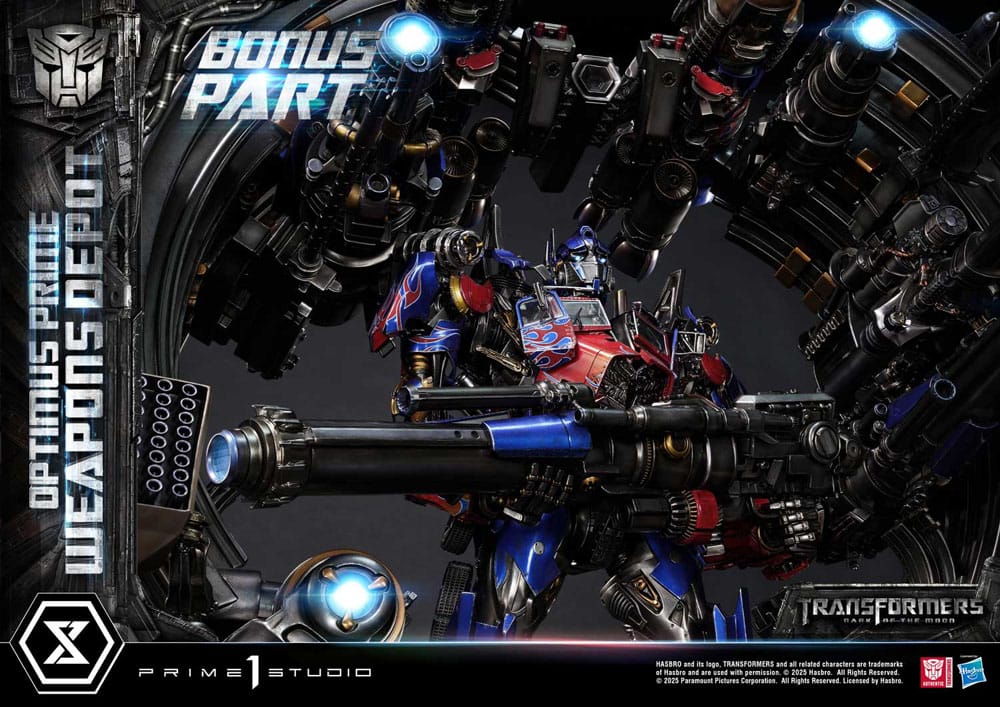 [PREORDINE] Transformers: Dark of the Moon - Statua Museum Masterline Optimus Prime Weapons Depot Bonus Version 127 cm - Prime 1 Studio - Statue