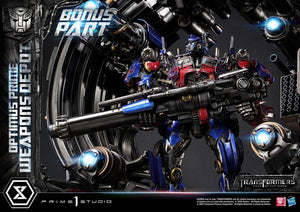 [PREORDINE] Transformers: Dark of the Moon - Statua Museum Masterline Optimus Prime Weapons Depot Bonus Version 127 cm - Prime 1 Studio - Statue