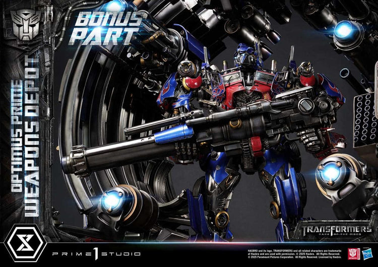 [PREORDINE] Transformers: Dark of the Moon - Statua Museum Masterline Optimus Prime Weapons Depot Bonus Version 127 cm - Prime 1 Studio - Statue