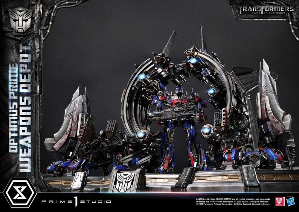 [PREORDINE] Transformers: Dark of the Moon - Statua Museum Masterline Optimus Prime Weapons Depot Bonus Version 127 cm - Prime 1 Studio - Statue