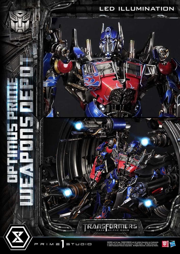 [PREORDINE] Transformers: Dark of the Moon - Statua Museum Masterline Optimus Prime Weapons Depot Bonus Version 127 cm - Prime 1 Studio - Statue