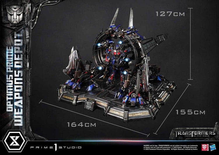 [PREORDINE] Transformers: Dark of the Moon - Statua Museum Masterline Optimus Prime Weapons Depot Bonus Version 127 cm - Prime 1 Studio - Statue