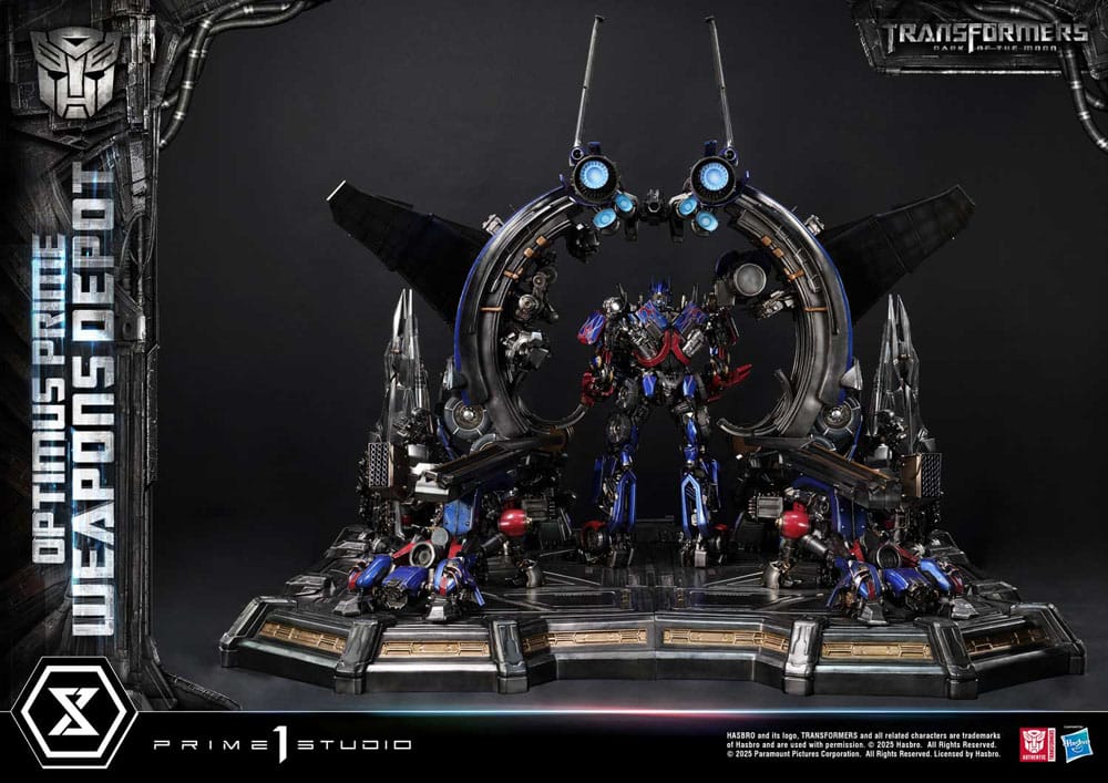 [PREORDINE] Transformers: Dark of the Moon - Statua Museum Masterline Optimus Prime Weapons Depot Bonus Version 127 cm - Prime 1 Studio - Statue