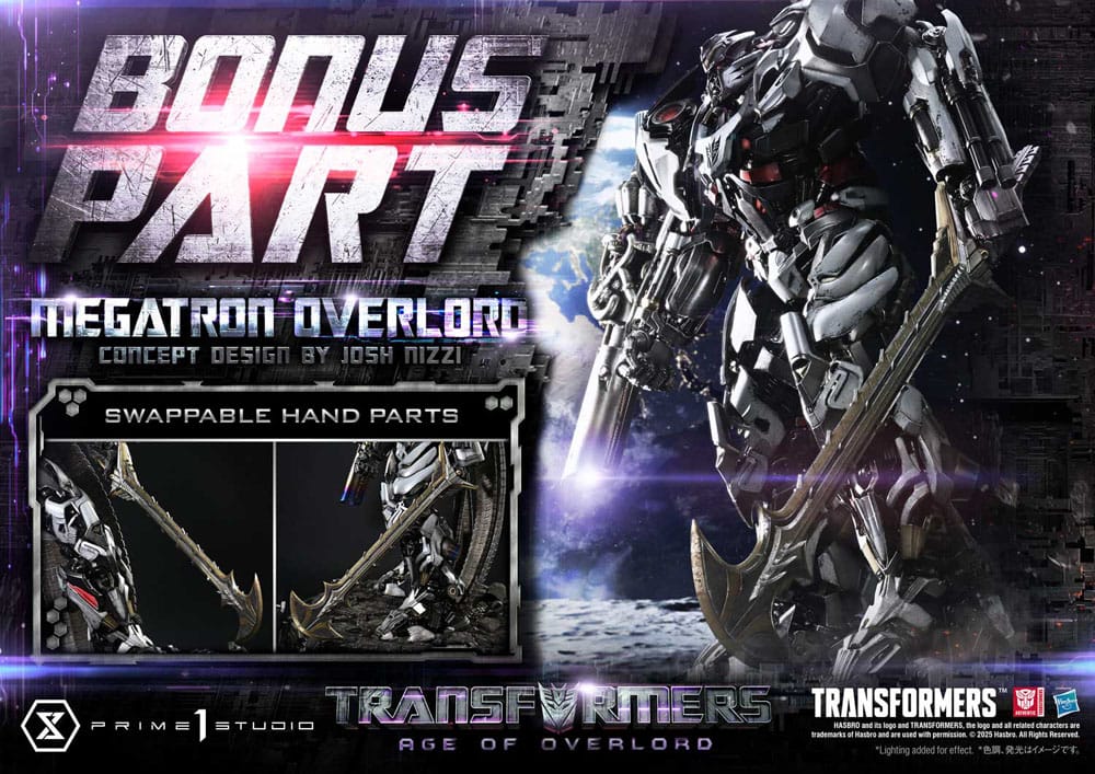 [PREORDINE] Statua Transformers Generations I Museum Masterline Megatron Overlord (Design by Josh Nizzi) Bonus Version 89 cm - Prime 1 Studio - Statue