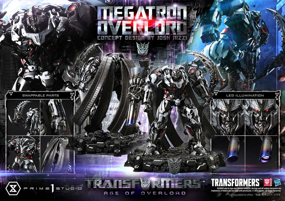 [PREORDINE] Statua Transformers Generations I Museum Masterline Megatron Overlord (Design by Josh Nizzi) Bonus Version 89 cm - Prime 1 Studio - Statue