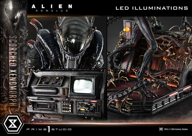 [PREORDINE] Alien: Romulus - Statua Museum Masterline XL 1/3 Xenomorph Scorched Deluxe 98 cm - Prime 1 Studio - Statue