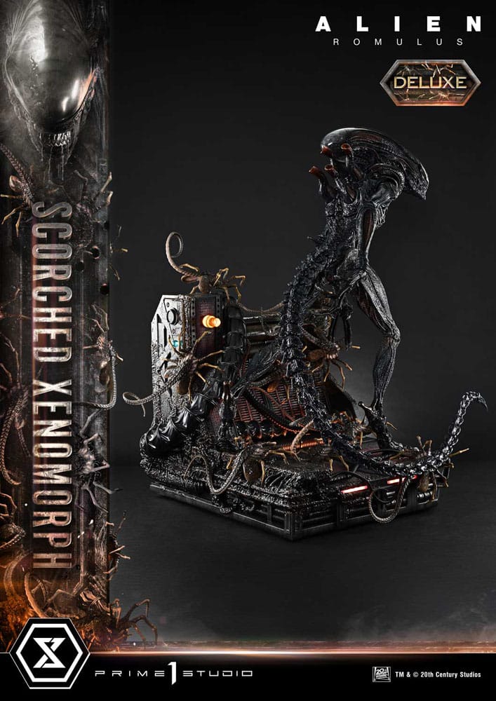 [PREORDINE] Alien: Romulus - Statua Museum Masterline XL 1/3 Xenomorph Scorched Deluxe 98 cm - Prime 1 Studio - Statue